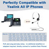 Picture of RJ9 Telephone Headsets with Microphone Noise Cancelling, Corded Office Phone Headsets Compatible with Yealink T27G T29G T40G T41P T41S T42S T46S T48S T53W T55A Avaya 9608 9611 9630 J169 J179