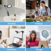 Picture of KDD Tablet Stand Holder with 360° Phone iPad Tripod Mount, 27in Long Arm Webcam Stand Projector Camera Mount for Desk, Fit for 4.7"-13" Devices, iPad Pro 12.9 Air Mini, Galaxy Tabs, Switch, iPhone