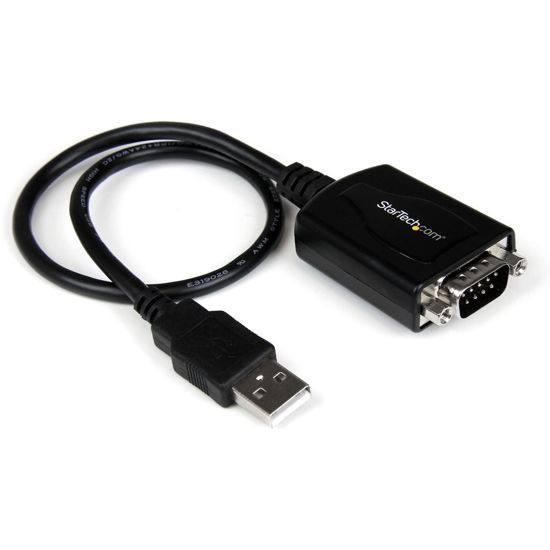 Picture of StarTech.com 1 ft. USB to RS232 Serial DB9 Adapter Cable with COM Port Retention - Up to 920 kpbs USB A to DB9 Serial Adapter (ICUSB232PRO)