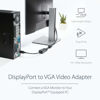 Picture of StarTech.com DisplayPort to VGA Adapter - Active DP to VGA Converter - 1080p Video - DisplayPort Certified - DP/DP++ Source to VGA Monitor Cable Adapter Dongle - Latching DP Connector (DP2VGA2)