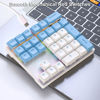 Picture of LINKEET Mechanical Numpad Rainbow Backlit Smooth Red Switches Wired USB Number Pad 33-Key NKRO Numeric Keypad with XDA PBT Keycaps External Keyboard Num Pad for Laptop, Mac - White Blue