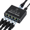 Picture of Gigabit Ethernet Splitter, gliship High-Speed 1000Mbps Network Splitter with USB Power Cable, RJ45 LAN Splitter Adapter for Cat 5/5e/6/7/8 Cable (Ethernet Spltter 1 to 4)