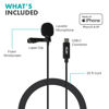 Picture of Movo uLav-L Digital Lavalier Omnidirectional Clip on Microphone with USB-C Connector Compatible with iPhone 15, iPad-Pro (20-Foot Cord)