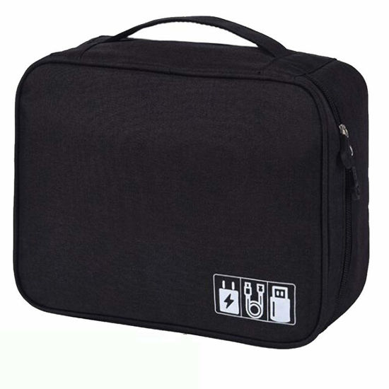 Picture of BYOYO Carrying Bag Case Storage Organizer for Projectors and Accessories (Black,Single)