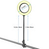 Picture of Clifod 6 inch Bendable Ring Light with Pole Mount, 11'' Flexible Hola Light Arm Extension, Small Light for Video Conference/Photography