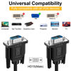 Picture of SHULIANCABLE VGA to VGA Cable, 15 pin 1080P Full HD Male to Male Monitor Cable for Computer PC Monitor Laptop TV Projector and More (3 Feet)