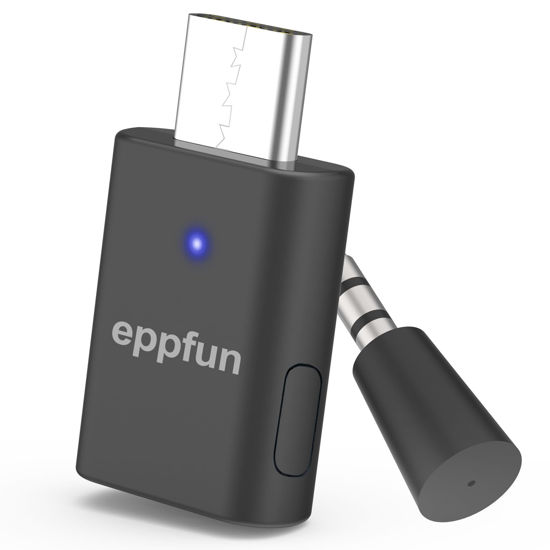 Picture of [Gen2] eppfun AK3040 Pro USB-C Bluetooth 5.2 aptX-Adaptive Transmitter for PS5 PC MAC, Dual Connection Wireless Audio Adapter Low Latency Dongle with 3.5 mm Analog Mic