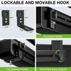 Picture of USX MOUNT Soundbar Mount Sound Bar TV Mount for Mounting Above or Under TV, Sound Bar Mount Up to 13.2 lbs, Two Removable and Lockable Hooks for Back or Bottom Holes