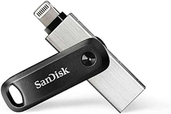 Picture of SanDisk 128GB iXpand Flash Drive Go for iPhone and iPad - SDIX60N-128G-GN6NE, Silver