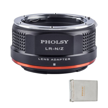 Picture of PHOLSY Lens Mount Adapter Compatible with Leica R Lens to Nikon Z Mount Camera Body Compatible with Nikon Z fc, Z30, Z9, Z8, Z6 II, Z7 II, Z6, Z7, Z5, Z50