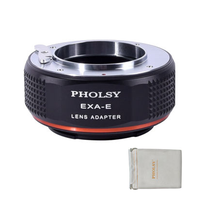 Picture of PHOLSY Lens Mount Adapter Compatible with Exakta Mount Lens to E Mount Camera Compatible with Sony a1 a9ii a7S a7R a7C a7 iv/iii, a7 a6600 a6500 a6400 a6300 NEX etc. NOT Compatible with Topcon Lens