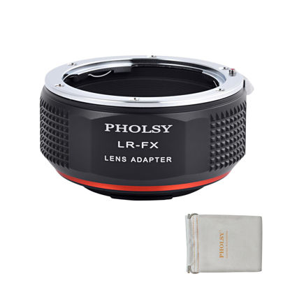 Picture of PHOLSY LR to FX Lens Mount Adapter Compatible with Leica R LR Lens to Fujifilm X Mount Camera Body Compatible with Fujifilm X-H2S, X-Pro3, X-T5, X-T4, X-S20, X-S10, X-T30II, X-E4 etc.