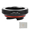 Picture of PHOLSY Lens Mount Adapter with 6-Bit Coding Compatible with Olympus Zuiko OM Lens to Leica M Mount Camera Body OM to Leica M