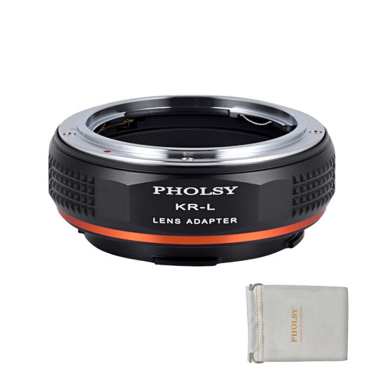 Picture of PHOLSY Lens Mount Adapter Konica to L Compatible with Konica AR Mount Lens to Leica L Mount Camera Body Compatible with Leica SL2, SL2-S, CL, TL2, Lumix S5, S1, BS1H, Sigma fp, fp L