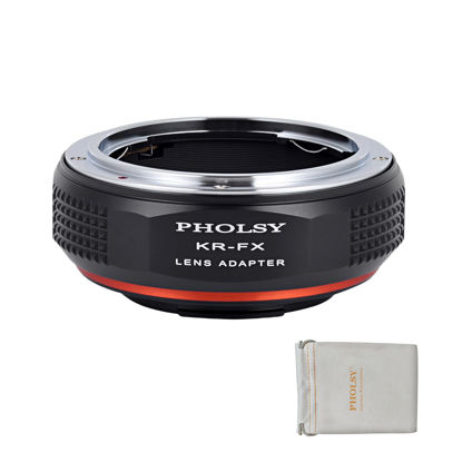 Picture of PHOLSY Konica to FX Lens Mount Adapter Compatible with Konica AR Lens to Fujifilm X Mount Camera Body Compatible with Fujifilm X-H2S, X-Pro3, X-T5, X-T4, X-S20, X-S10, X-T30II, X-E4 etc.