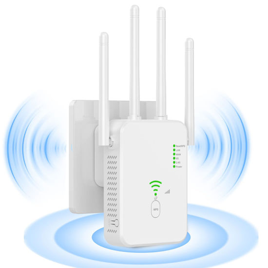 Picture of ULTRAXTEND WiFi Extender 2024, Ultraxtend WiFi Booster Dual Band 2.4G and 5G,1200Mbps Wall-Through Strong WiFi Booster, with Ethernet Port & AP Mode