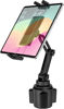 Picture of Dosvsi Car Cup Holder Tablet Mount for iPad, [Height & Angle Adjustable] Truck Cup Mount Tablet Holder, Stable Vehicle Cup Stand for iPad 12.9 Pro Air Mini, Galaxy Tabs, Z Fold, iPhone, 4-13" Tablets