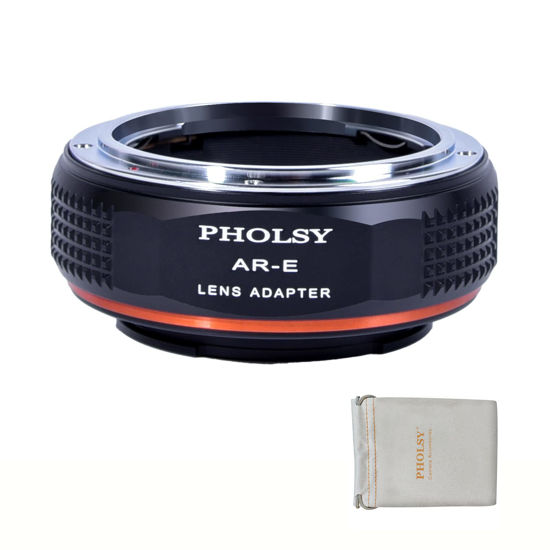 Picture of PHOLSY Lens Mount Adapter Compatible with Konica AR Lens to E Mount Camera Body Compatible with Sony a1 a9ii a7S iii/ii a7R v/iv/iii/ii a7C a7 iv/iii/ii a6600 a6500 a6400 a6300 a6000 ZV-E10 NEX etc.