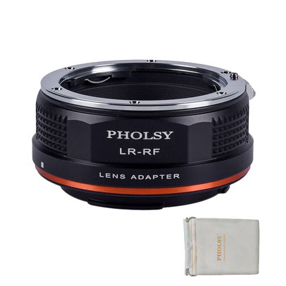 Picture of PHOLSY Lens Mount Adapter Compatible with Leica R LR Lens to Canon RF Mount Camera Body for EOS R8, R50, R6 Mark II, R7, R10, R3, R5, EOS R5C, EOS R6, EOS R, EOS RP