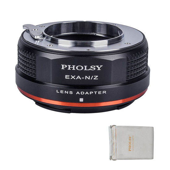 Picture of PHOLSY Lens Adapter Compatible with Exakta Mount Lens (Not Compatible with Topcon) Compatible with Nikon Z Camera Compatible with Nikon Z fc, Z30, Z9, Z8, Z6, Z7, Z5, Z50 (NOT FIT Z6 II and Z7 II)