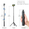 Picture of SOONSUN Aluminum Waterproof Selfie Stick Long Extension Pole Handle Grip Tripod Stand for GoPro Max, Fusion, Session, Hero 12 11 10 9 8 7 6 5 4 3 2, Osmo Action 3, 4, Insta360 2,3 SJCAM Cameras