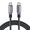 Picture of Anker Prime USB C to USB C Cable, 240W 6 ft Fast Charging USB C Cable, Upcycled-Braided Nylon with 100-Year Bend Durability, USB 2.0 Cable for iPhone 16/16 Pro/16 Pro Max/16 Plus, MacBook, Galaxy S24