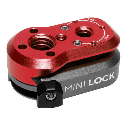 Picture of KONDOR BLUE Mini Lock Quick Release Plates for Camera Monitors, Arms, Accessories, Microphones, Key Lights | Quickly and Securely Attach and Detach Accessories on Your Cinema Rig | Red