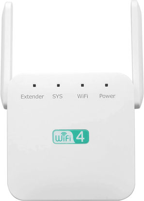 Picture of Extend Tecc, Extend Tecc WiFi Booster, Newest WiFi Booster 2024, WiFi Range Extender 300Mbps, Wireless Signal Repeater Booster 2.4 Dual Band 4 Antennas 360° Full Coverage