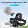 Picture of Head Strap Mount with Cap Clip, Quick Release Head Belt Mount Compatible with GoPro Hero 11/10/9/8/7/6/5, Fusion, Max, DJI OSMO and Most Action Cameras