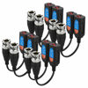 Picture of VIMIP [8MP 1080P] HD-CVI/TVI/AHD Video Balun Mini CCTV BNC Passive Video Balun Transceiver (4 Pairs)