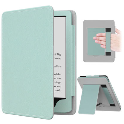 Picture of MoKo Case for 6.8" Kindle Paperwhite(11th Generation-2021) and Kindle Paperwhite Signature Edition, Slim PU Shell Cover Case with Auto-Wake/Sleep for Kindle Paperwhite 2021, Agave Green