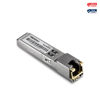 Picture of TRENDnet SFP to RJ45 1000BASE-T Copper SFP Module, TEG-MGBRJ, 100m (328 Ft.), RJ45 Connector, Hot Pluggable, Supports Data Up to 1.25Gbps, IEEE 802.3ab Gigabit Ethernet, Lifetime Protection, Silver