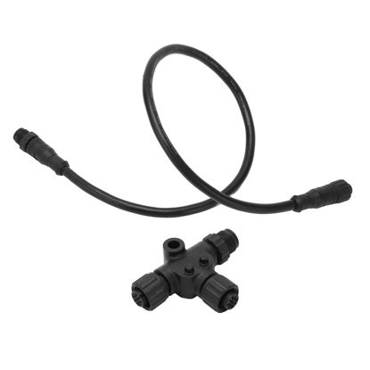 Picture of for NMEA 2000 Cable, IP67 Waterproof for NMEA 2000 Drop Backbone Cable with T Connector 5 Pin M12 0.5m for Garmin Networks