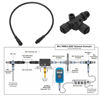 Picture of for NMEA 2000 Cable, IP67 Waterproof for NMEA 2000 Drop Backbone Cable with T Connector 5 Pin M12 0.5m for Garmin Networks