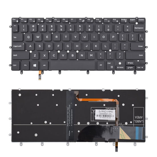 Picture of TLBTEK Backlight Keyboard Replacement Compatible with Dell Inspiron 13-7000 13-7347 P57G 13-7348 13-7352 P57G 13-7353 13-7359 15-7547 15-7548 P41F,XPS 13 9343 9350 P54G 9360 Series Laptop