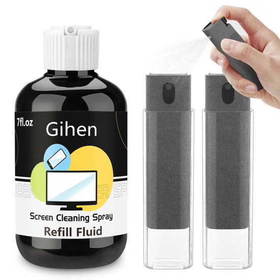 Picture of Electronic Screen Cleaner Kit, Screen Cleaner Spray and Wipe, Refillable Car Screen Cleaner, Laptop Computer Monitor Screen Cleaner, Phone iPhone ipad Touch Screen Cleaner Spray, TV Screen Cleaner