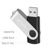 Picture of Enfain 2GB USB 2.0 Black Flash Drives Bulk 10 Pack Small Capacity Thumb Drives Swivel Zip Drive Jump Drive Memory Sticks, with 12 White Labels for Marking