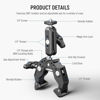 Picture of NEEWER Super Clamp with 3" Dual Ballhead Magic Arm, Cold Shoe, 1/4" Threads, Phone/Action Camera Mount Adapter for Desk Tripod Tube Crossbar Gimbal Rods Compatible with SmallRig GoPro DJI, ST83