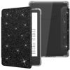 Picture of MoKo Case for Universal 6 Inches E-Book Reader and Tablets 2022, Ultra Clear Soft Flexible Transparent TPU Back Cover Light Shell with Auto Wake/Sleep, Black & Glitter