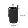 Picture of PATIKIL Camera Lens Bag, 2 Pcs 3.5" IDx7.1 H Drawstring Lens Pouch with Thick Protective Neoprene, Lens Case for DSLR Camera Lens, Water Coffee Cups Black