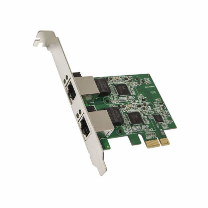 Picture of Syba Dual 2.5 Gigabit Ethernet PCI-E Network Expansion Card RJ45 LAN Adapter Low Profile Bracket SD-PEX24066