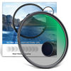 Picture of Neewer 55mm Polarizing Filter 30 Layer Multi Resistant Nano Coatings Circular Polarising Filter(CPL) Reduce Glare/Enhance Contrast/Ultra Slim/Reduces Reflection/HD Optical Glass Polarizer Filter