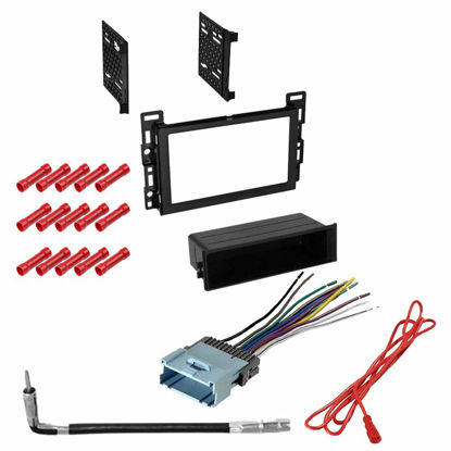 Picture of CACHÉ KIT971 Bundle with Car Stereo Installation Kit for Pontiac G6 2005 - 2009 in Dash Kit, Harness, Antenna Adapter for Single or Double Din Radio Receivers (4 Item)