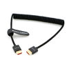 Picture of Alvin's Cables 8K 2.1 Full HDMI Braided Coiled-Cable for Atomos Ninja-V 4K-60P Record from Z-CAM for Canon-C70, for Sony A7S3| A9| A74