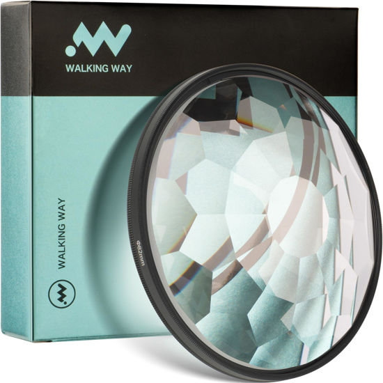 Picture of Walking Way Kaleidoscope Filters, Special Effect Filters with Multiple Refracting Subjects, Prism Crystal Glass for SLR, Creative Photography (58mm)