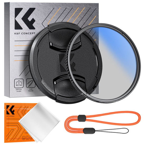 Picture of K&F Concept 82mm Circular Polarizer Filter with Lens Cap Cleaning Cloth Optical Glass Ultra Slim 18 Multi-Layer Coatings Polarizing Filter for Camera Lens (K-Series)