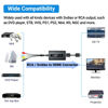 Picture of RCA Svideo to HDMI Converter, Support 4 : 3/16 : 9 Aspect Ratio Switch, 720P/1080P HDMI Output Switch, S-video AV RCA to HDMI converter for VHS/DVD/Wii/PS1/PS2/N64/NGC to Display on HDMI Screen