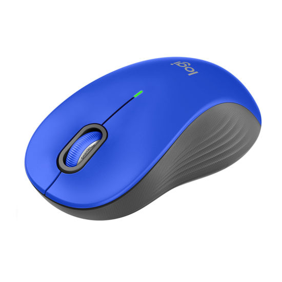 Picture of Logitech Signature M550 L Full Size Wireless Mouse - for Large Sized Hands, 2-Year Battery, Silent Clicks, Bluetooth, Multi-Device Compatibility - Blue