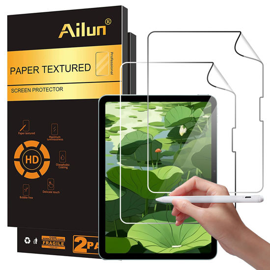 Picture of Ailun Paper Textured Screen Protector for iPad Air 11 Inch 6 Generation [2024 6th Gen] 2 Pack Draw and Sketch Like on Paper Textured Anti Glare