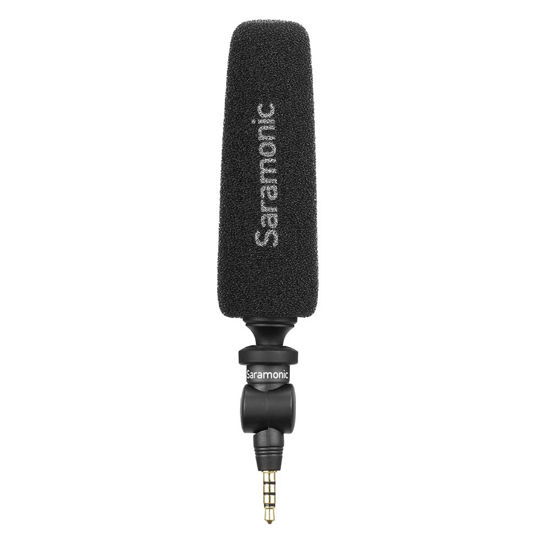 Picture of Saramonic Unidirectional Micro-Shotgun Microphone with 3.5mm TRRS Output for Smartphones, Tablets, Computers and More with a 3.5mm Headphone Port (SmartMic5S)